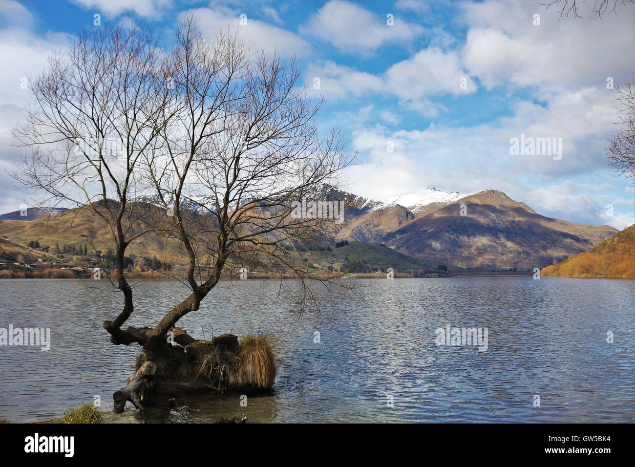 Lake Hayes, île du Sud, Otago, Nouvelle-Zélande Banque D'Images