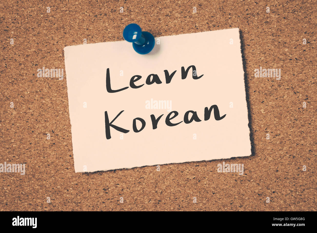 Apprendre le coréen Banque D'Images