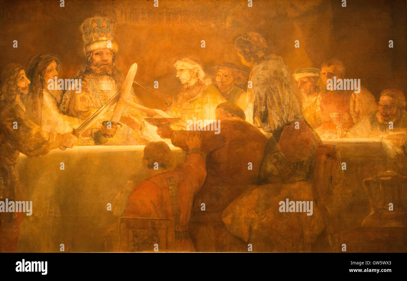 "La conspiration des bataves sous claudius civilis' 1660-1662 Rembrandt van Rijn Banque D'Images