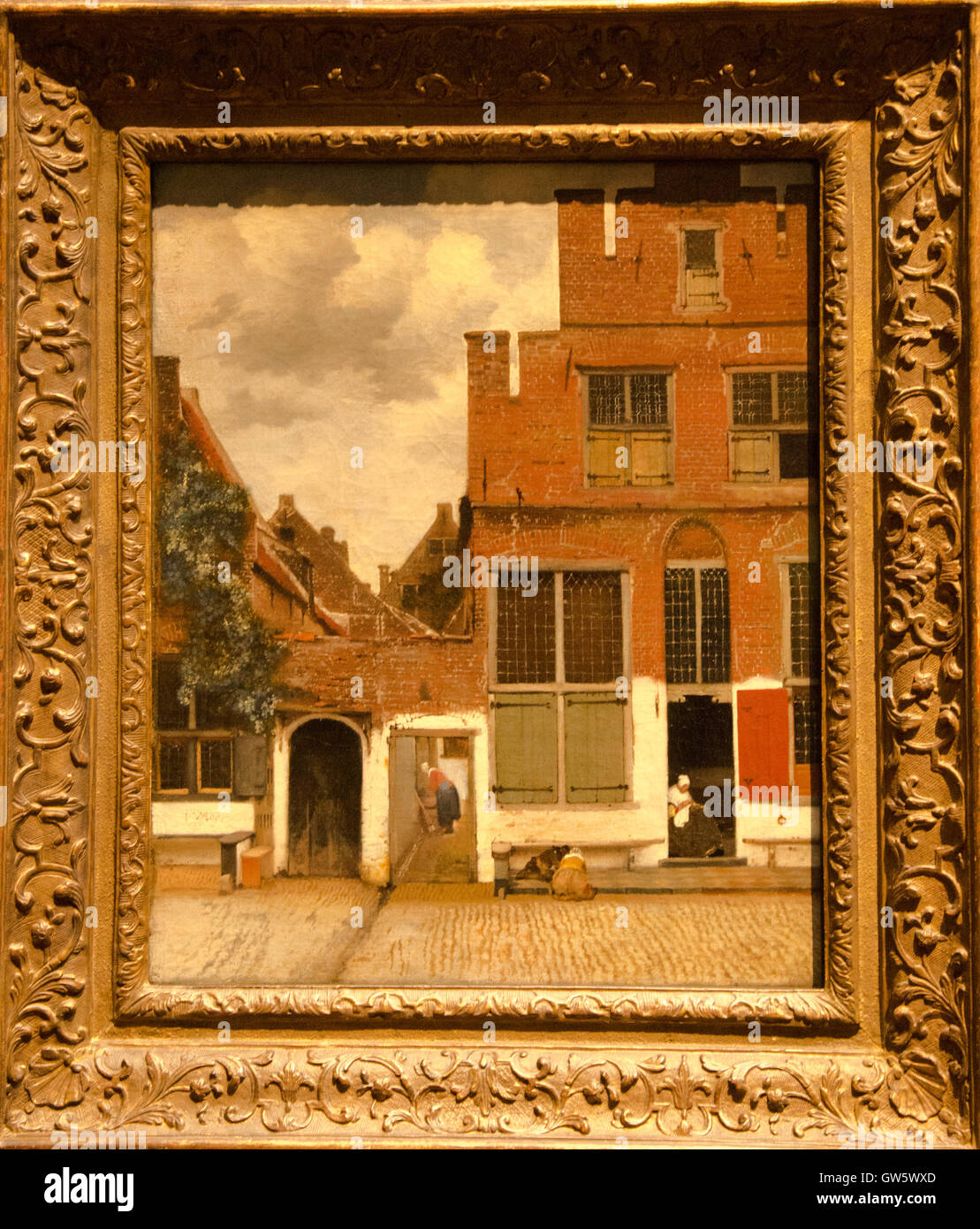 'La petite rue' 'vue de maisons de delft' 1658 Johannes Vermeer Banque D'Images