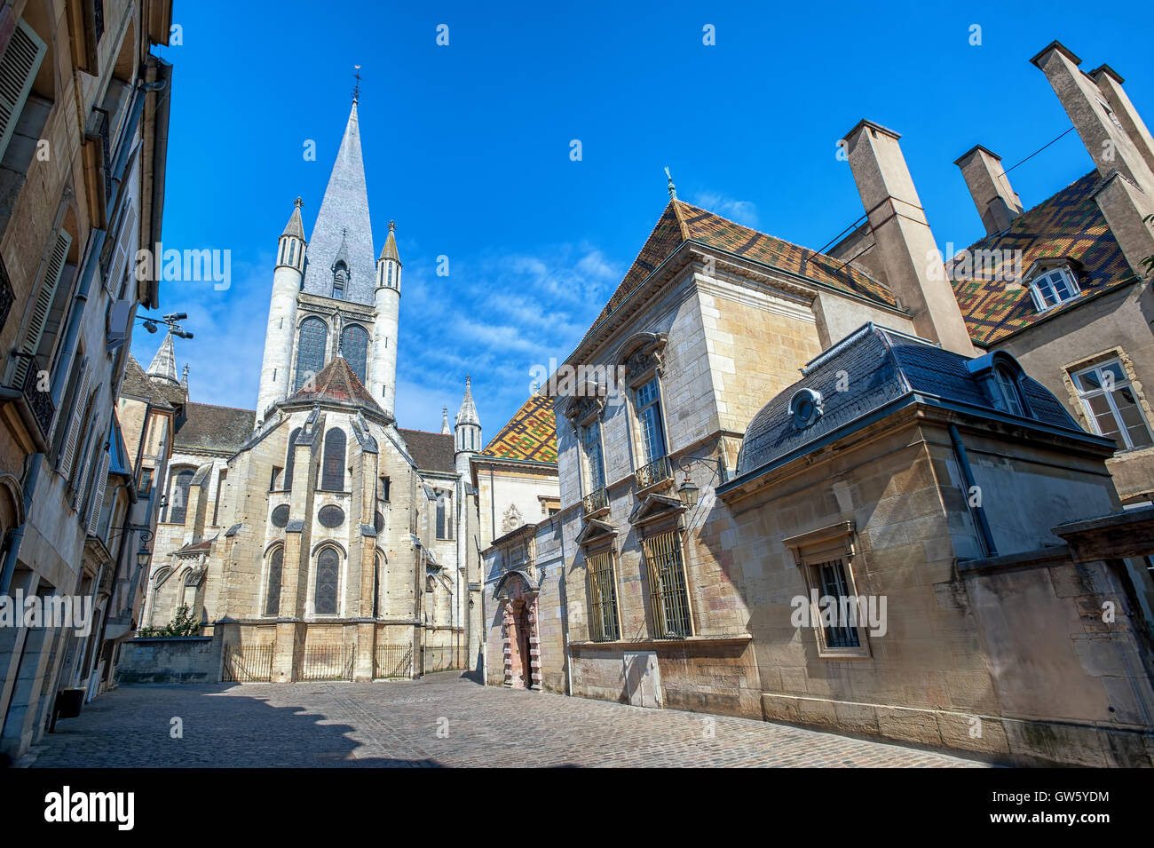 L'église de Notre-Dame de Dijon, une église catholique romaine à Dijon, Bourgogne, France Banque D'Images