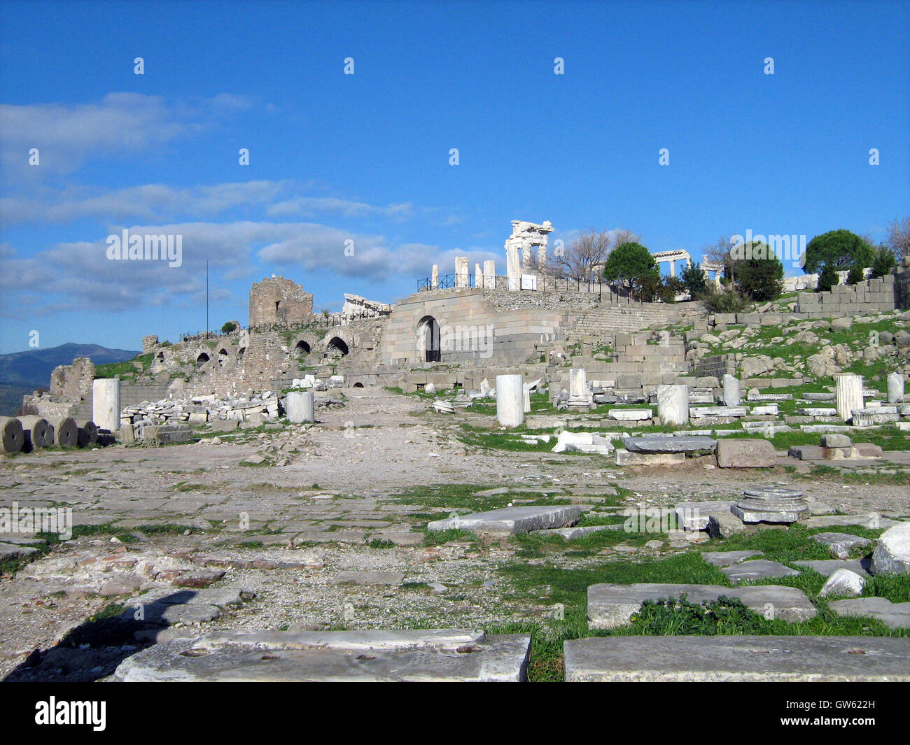 Site archéologique de Pergame, ancienne ville grecque dans l''Aeolis,Turquie Banque D'Images