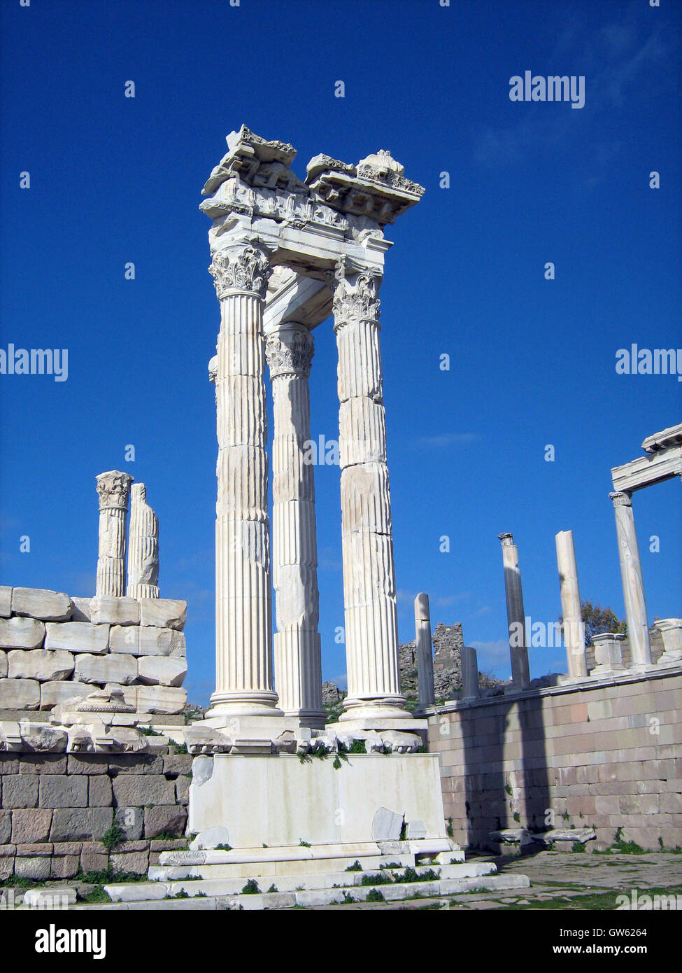 Site archéologique de Pergame, ancienne ville grecque dans l''Aeolis,Turquie Banque D'Images