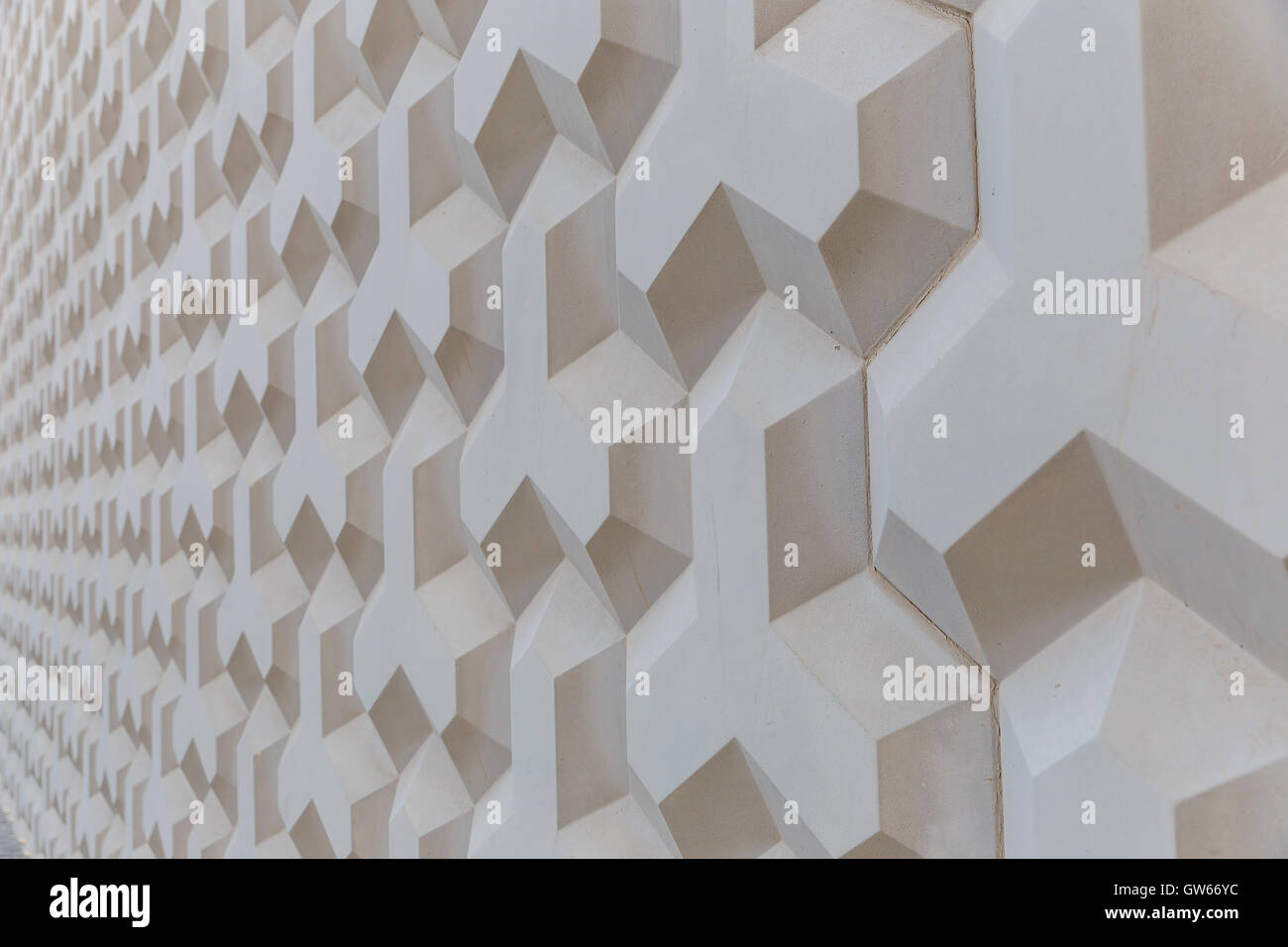 La texture du mur de formes géométriques Banque D'Images