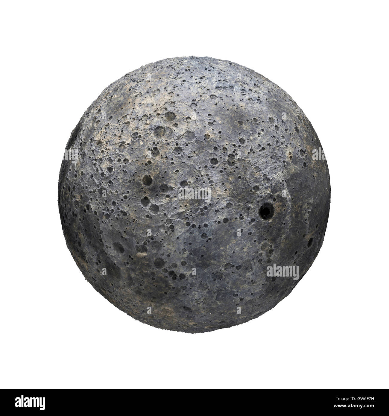 Système solaire planète Alien sur fond blanc rendu 3D. Éléments de cette image fournie par la NASA Banque D'Images