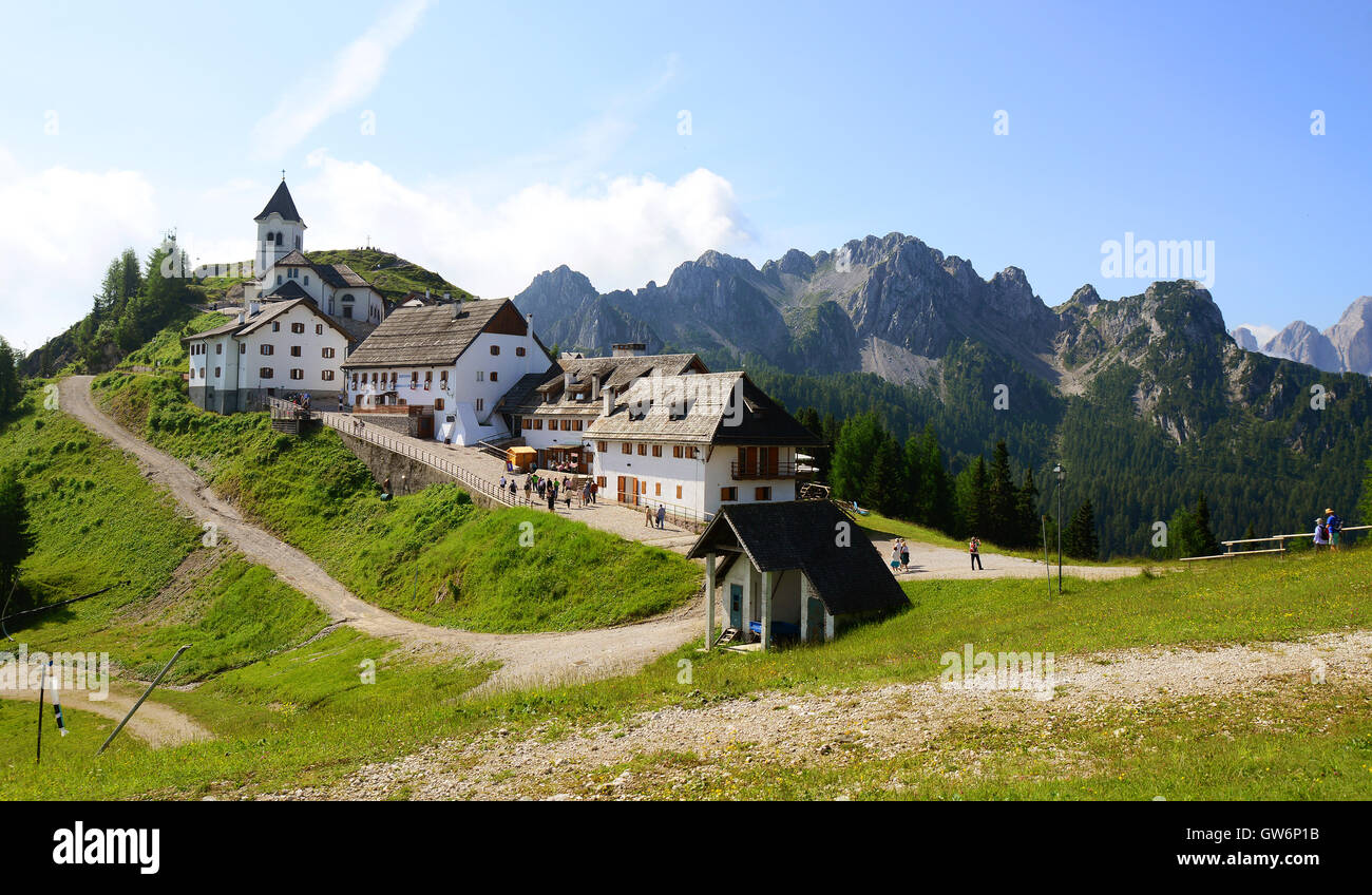 Monte Lussari, Italie Banque D'Images