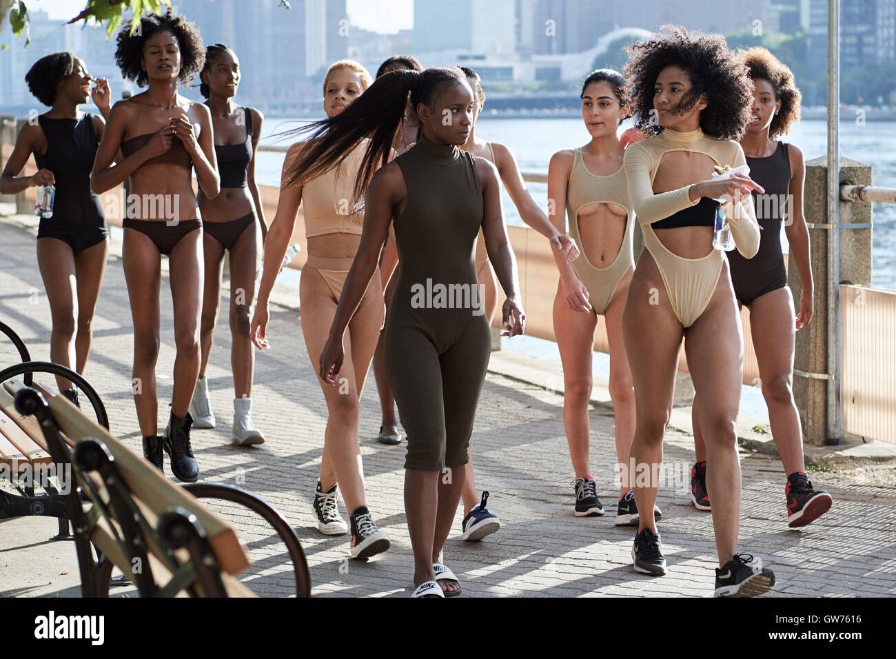 2017SS New York Fashion Show Yeezy Saison 4 Banque D'Images
