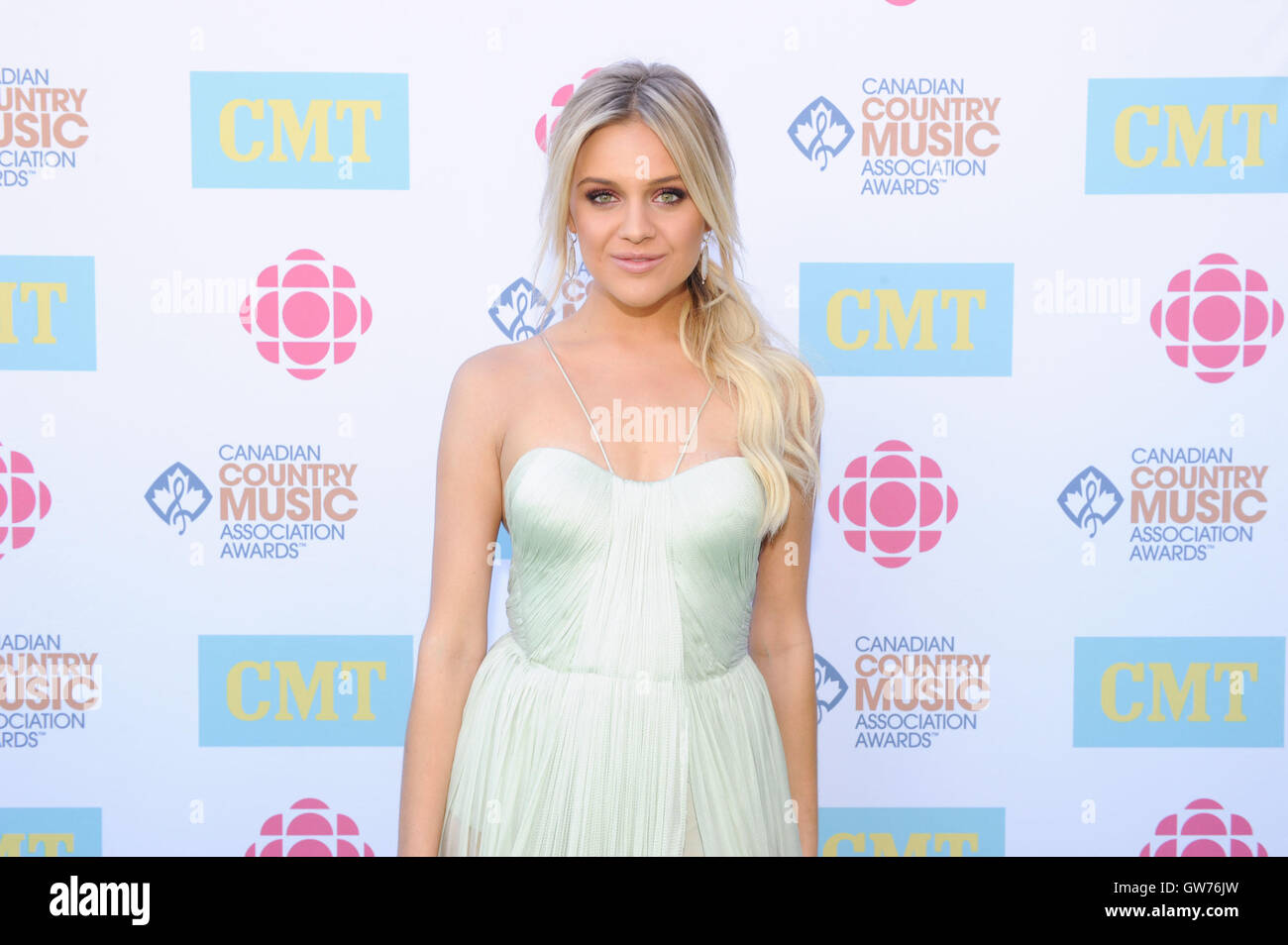 11 septembre, 2016. À London, au Canada. 2016 La Canadian Country Music Association Awards Tapis Vert l'arrivée à la John Labatt Centre. En photo, Kelsea Ballerini. Banque D'Images