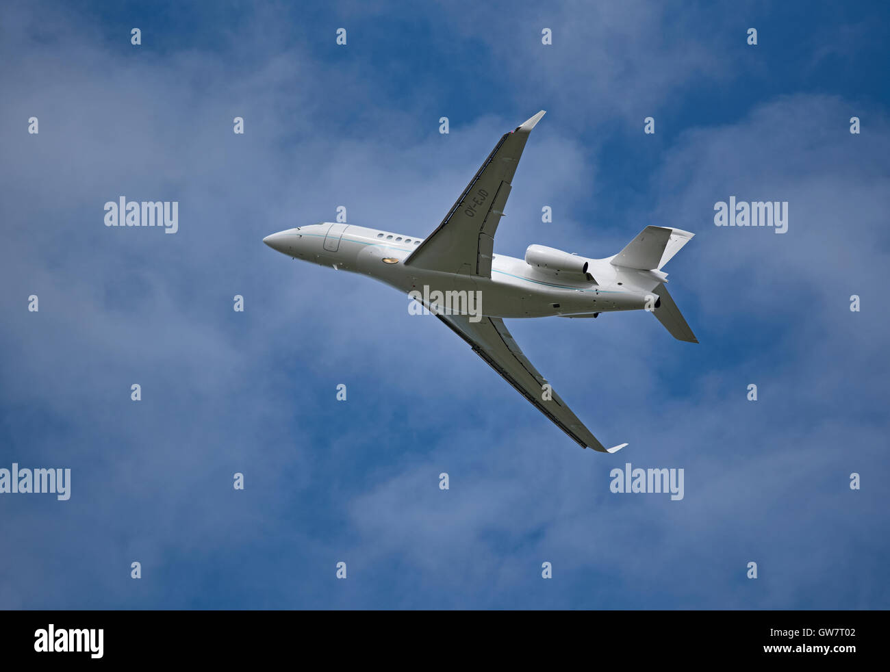 Dassault Falcon 7X d'affaires Enregistrement Avion OY-MED. 11 242 SCO. Banque D'Images