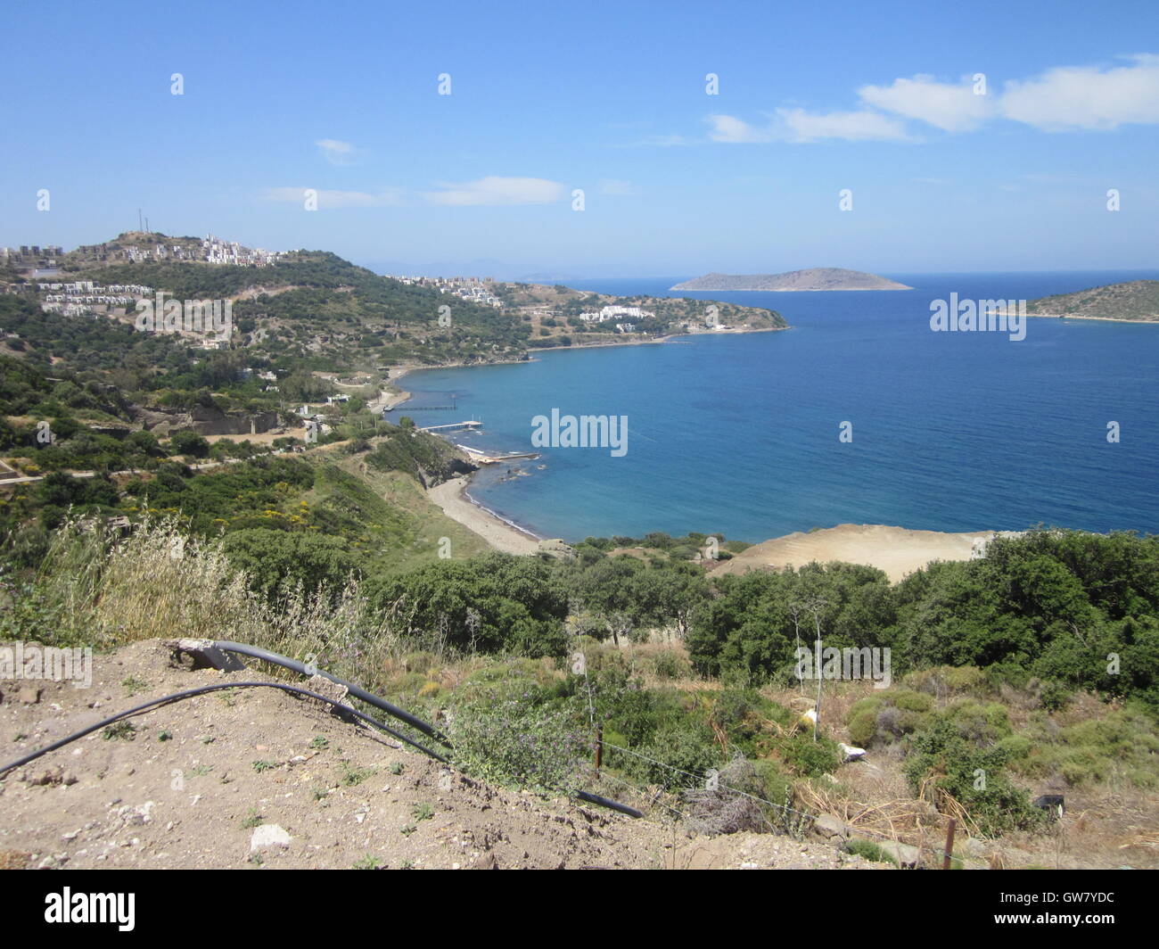 Yalıkavak est une ville près de Bodrum, dans la province de Muğla, Turquie, Site archéologique immergé romain Banque D'Images