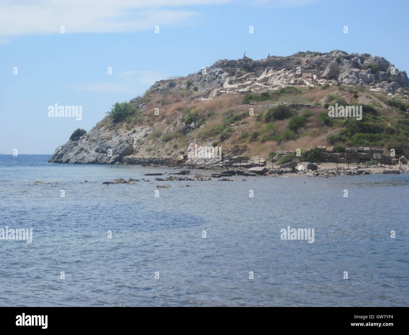 Yalıkavak est une ville près de Bodrum, dans la province de Muğla, Turquie, Site archéologique immergé romain Banque D'Images