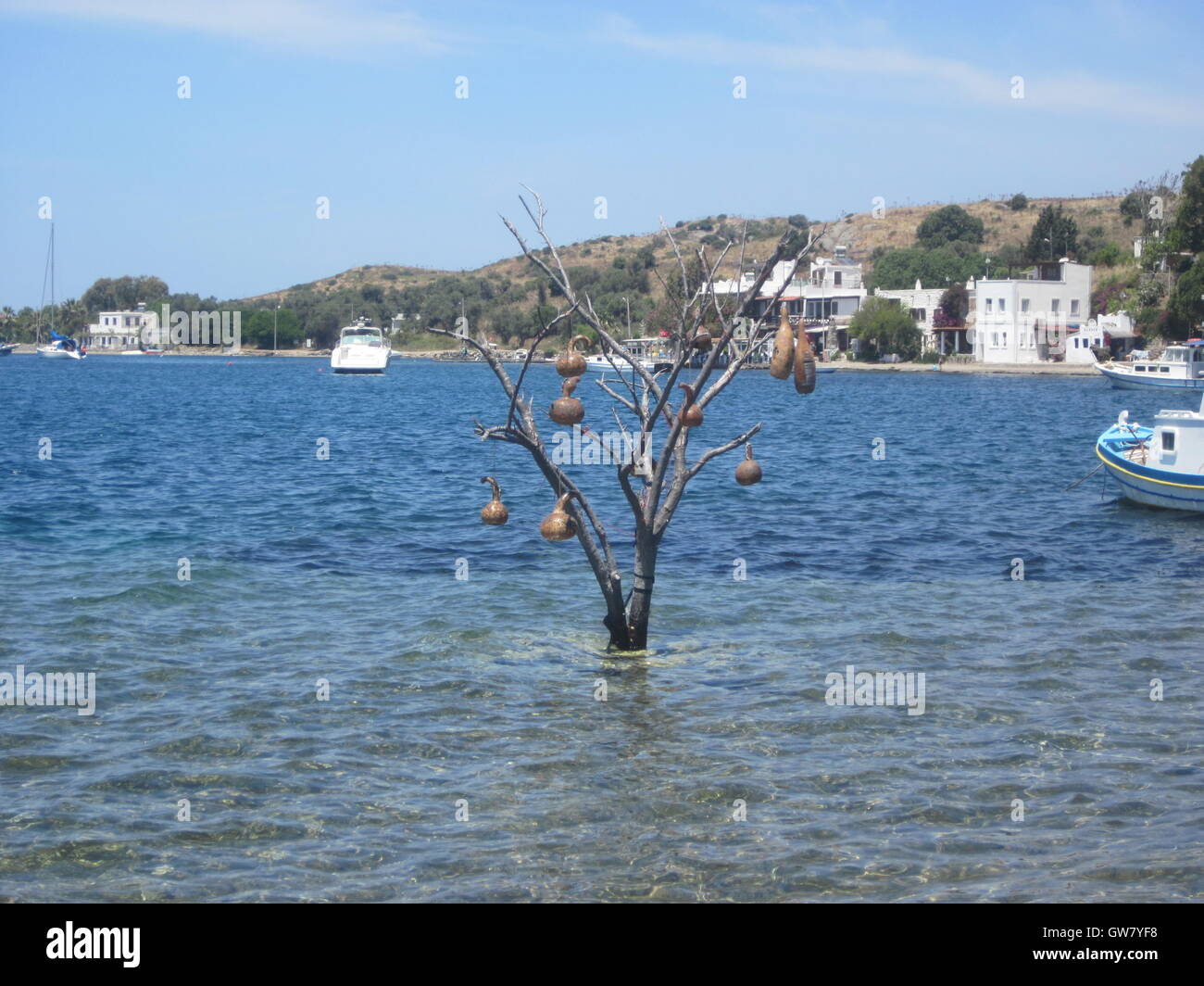 Yalıkavak est une ville près de Bodrum, dans la province de Muğla, Turquie, Site archéologique immergé romain Banque D'Images