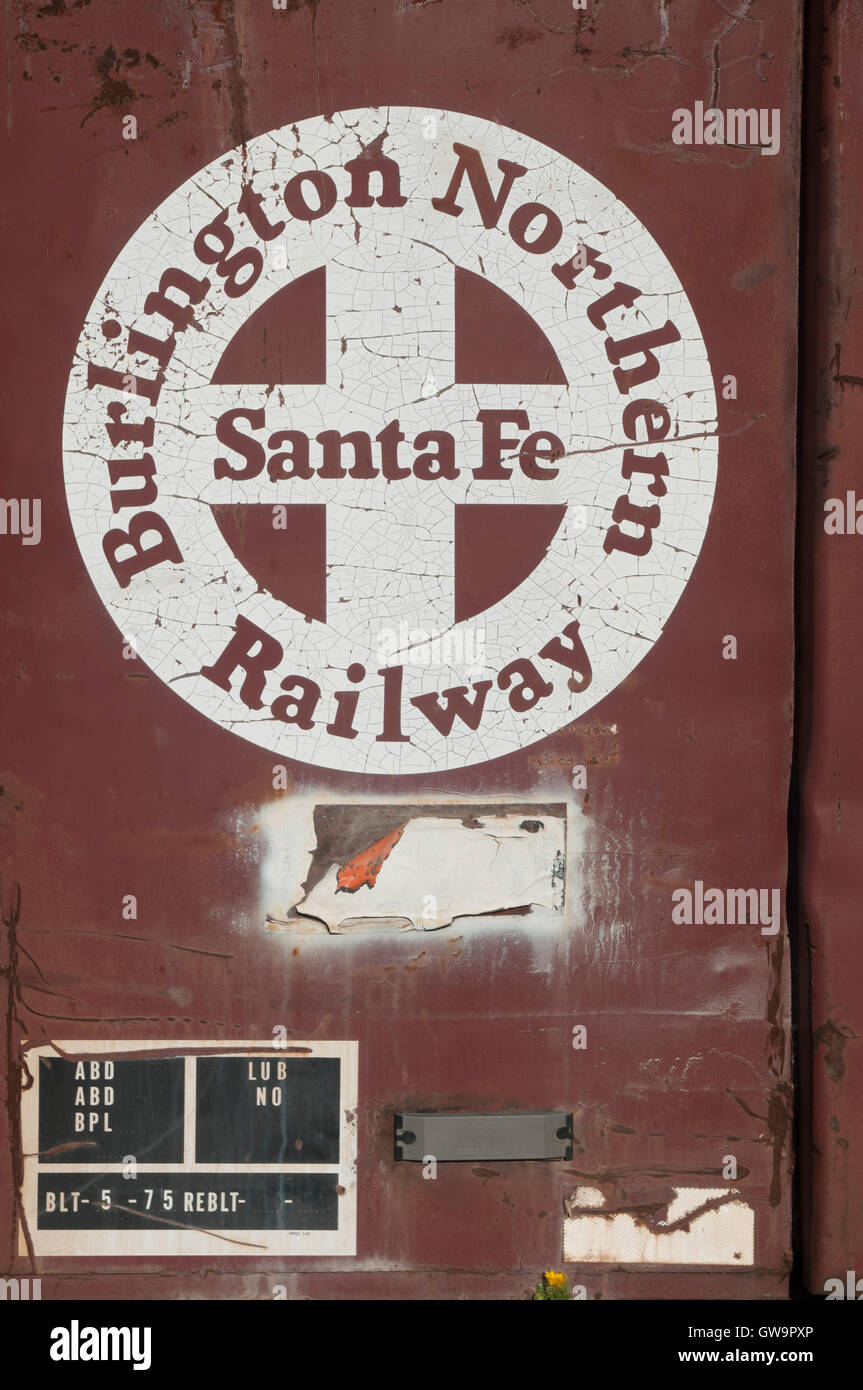 Logo de burlington nord et santa fe Banque de photographies