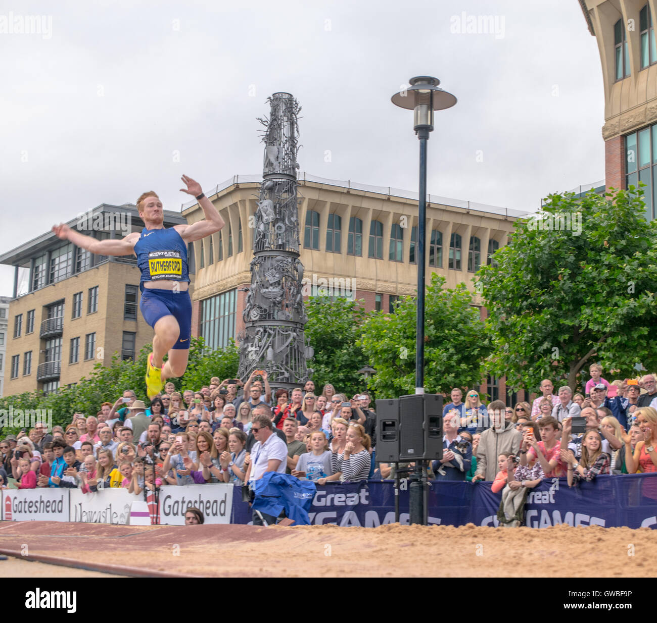 Une évidence en un week-end sportif, le Grand Nord CityGames est organisé le jour avant la Grande-Bretagne bigg Banque D'Images