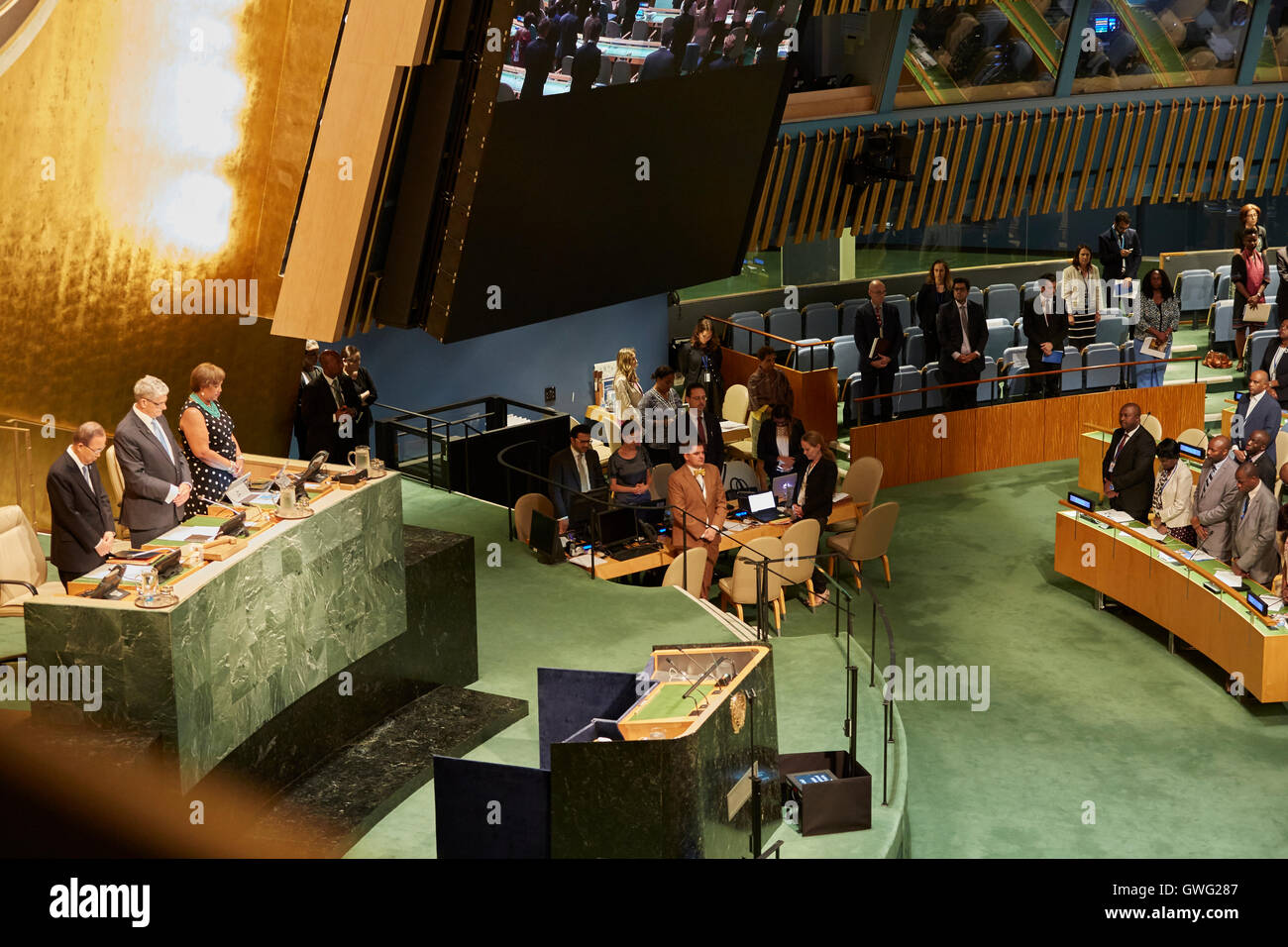 USA. 13 Septembre, 2016. S.e. M. Mogens Lykketoft, Président de la soixante-dixième session de l'Assemblée générale des Nations Unies. Derniers mots offre à la clôture de la session. Credit : Mark Sullivan/Alamy Live News Banque D'Images