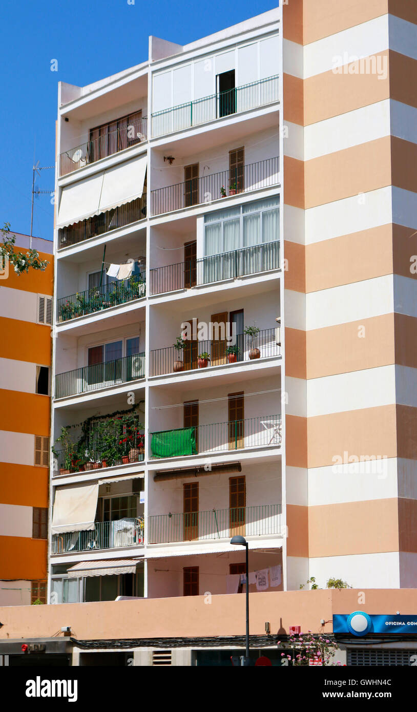 Impressionen : Ibiza-Stadt, Ibiza, Espagne. Banque D'Images