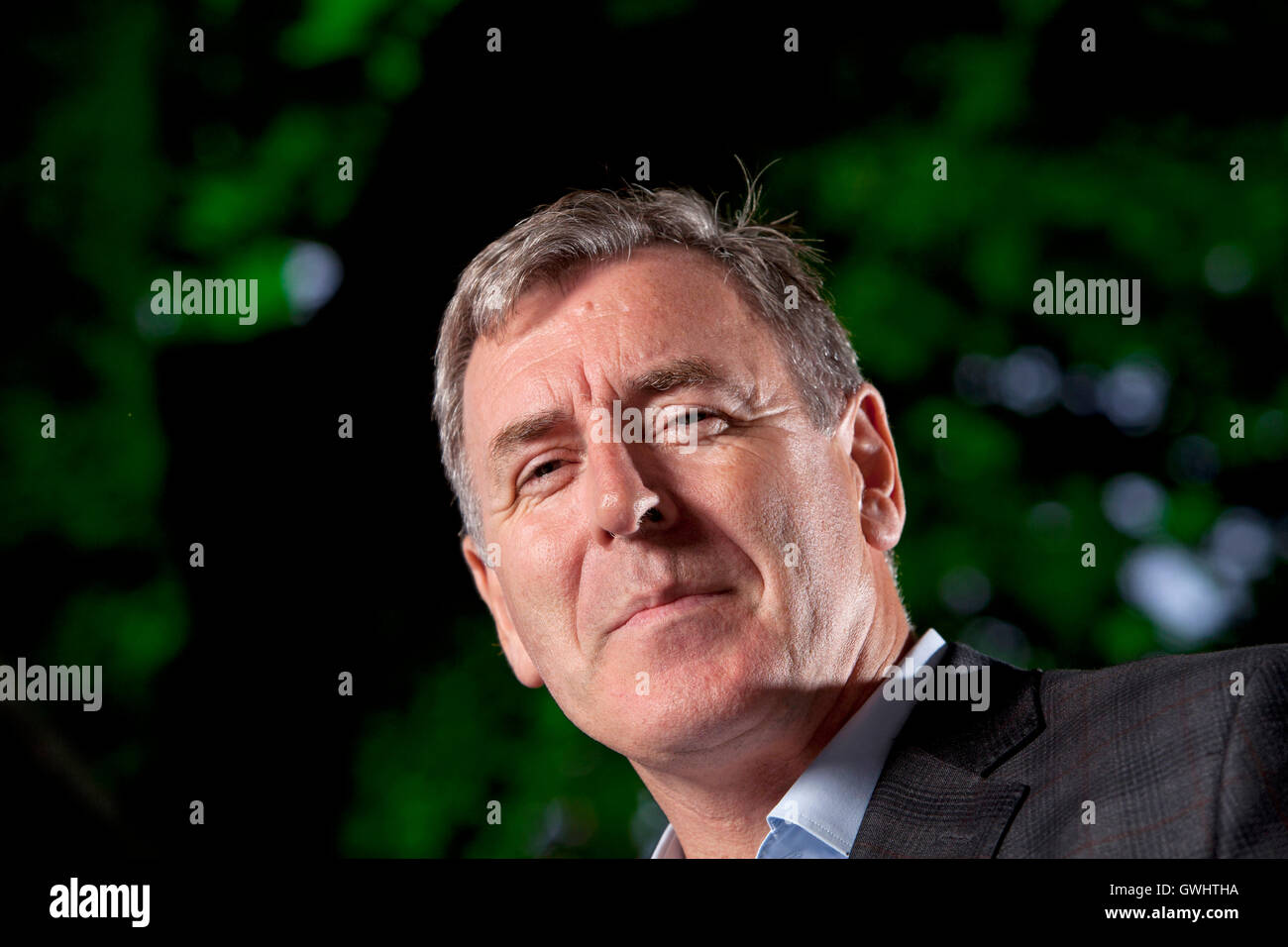 Patrick Joseph '' Packie Bonner, l'ancien footballeur irlandais pour Celtic, et l'auteur, à l'Edinburgh International Book Festival. Edimbourg, Ecosse. 29 août 2016 Banque D'Images