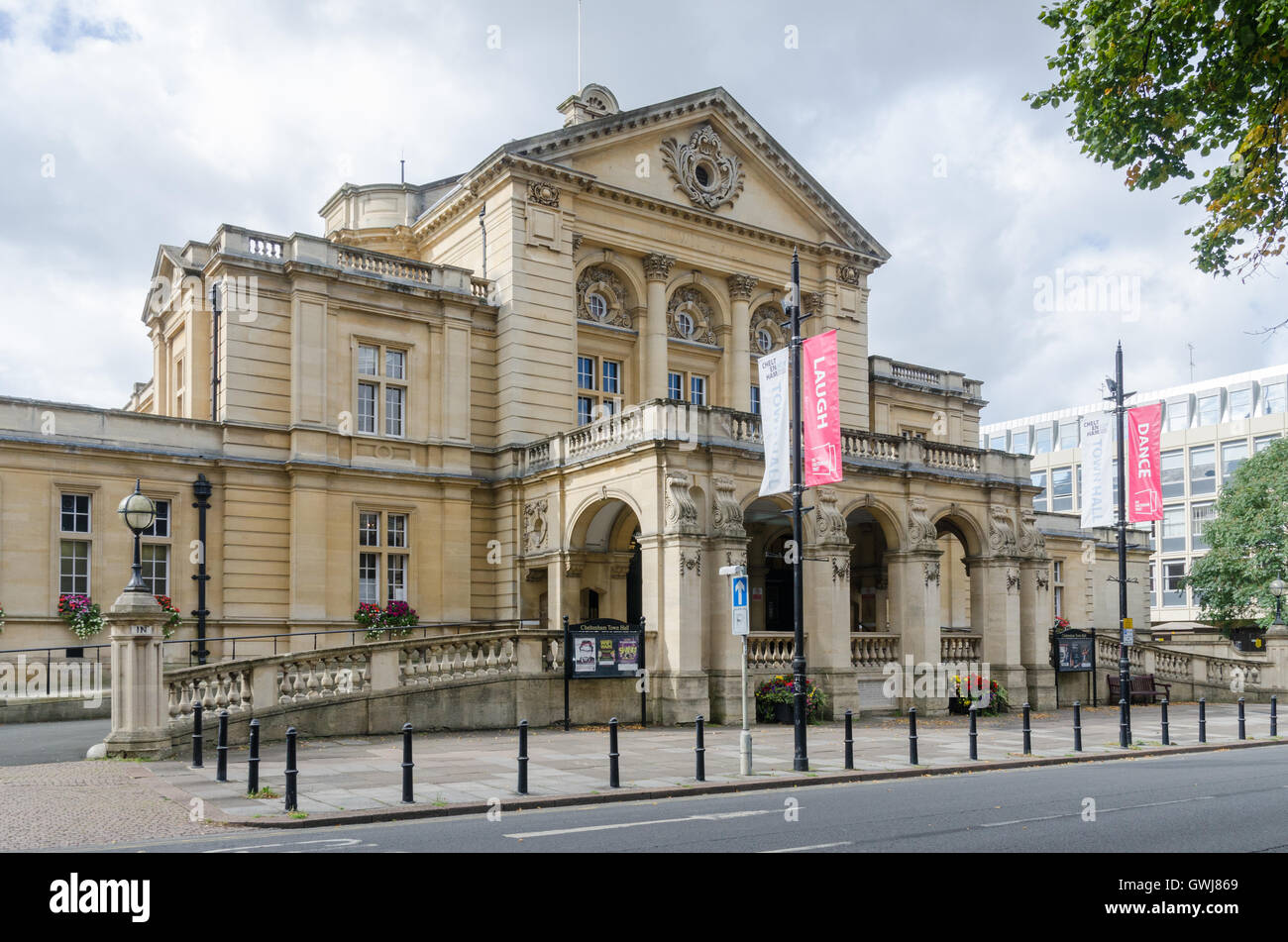 Cheltenham Town Hall à la place impériale, Cheltenham Banque D'Images