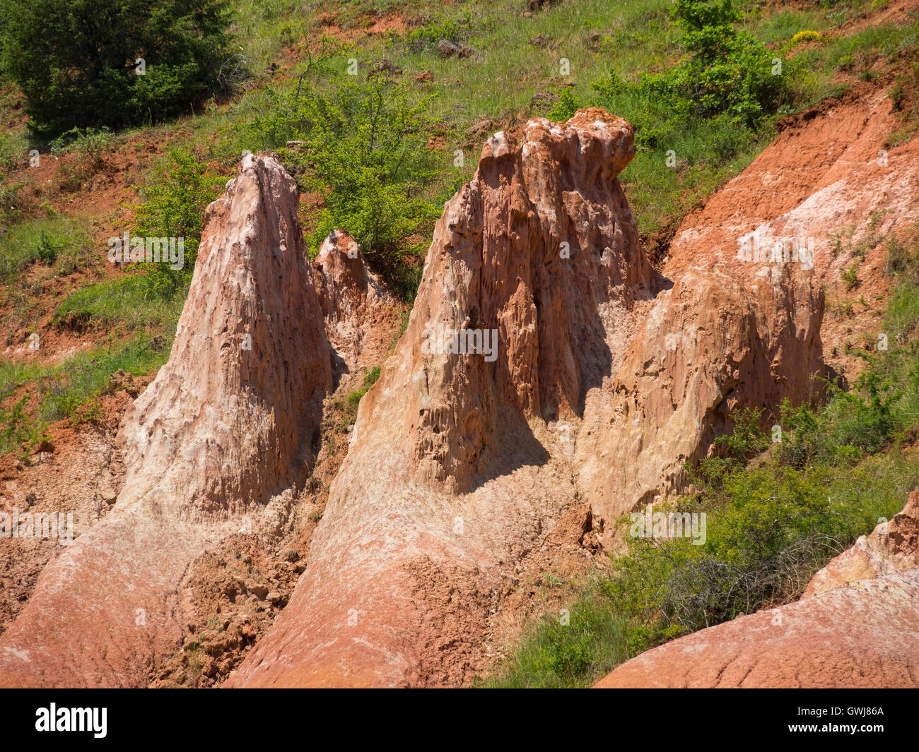 Vallée des Saints, des formations rocheuses, Solignat, Puy de Dome, Auvergne, France Banque D'Images