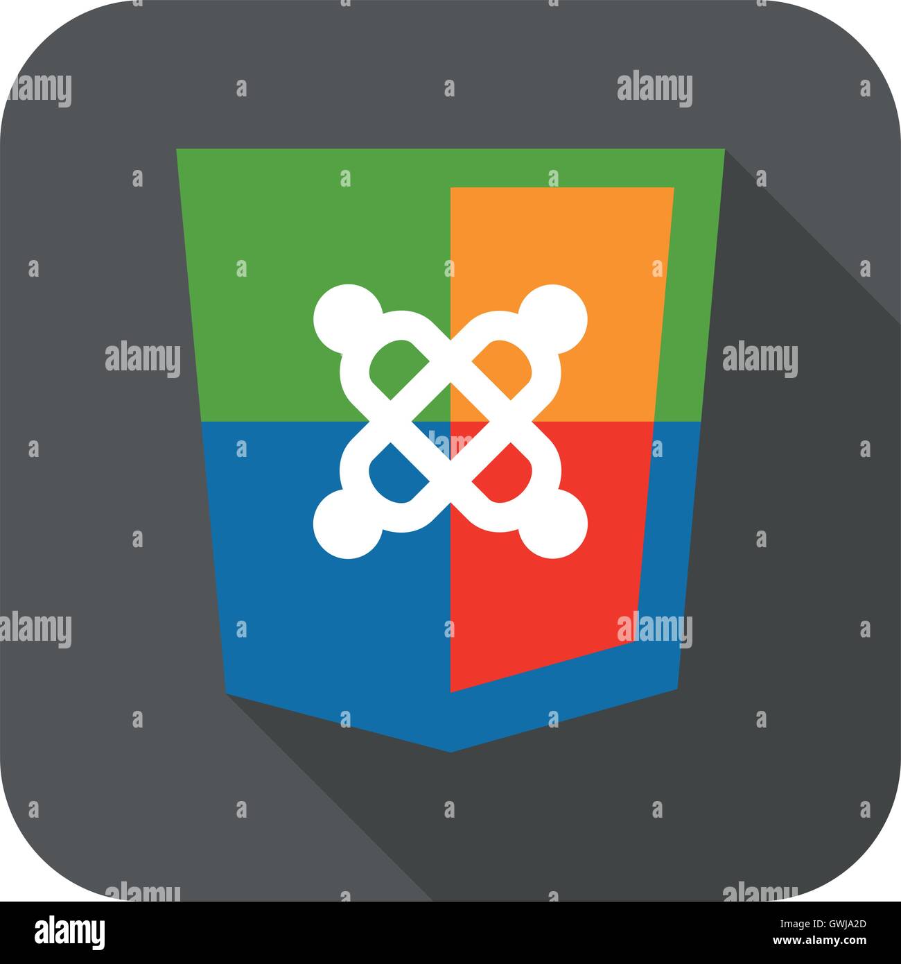 Illustration vecteur de développement web le symbole du bouclier système contenu isolé de badge. Illustration de Vecteur Illustration vecteur de développement web le symbole du bouclier système contenu isolé de badge. Illustration de Vecteur