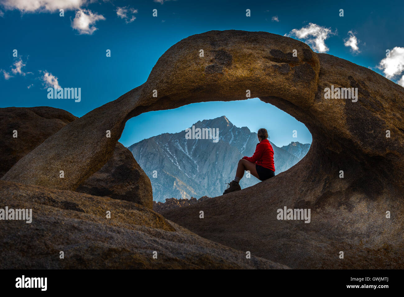 Passage de Mobius Alabama Hills Lone Pine en Californie Banque D'Images