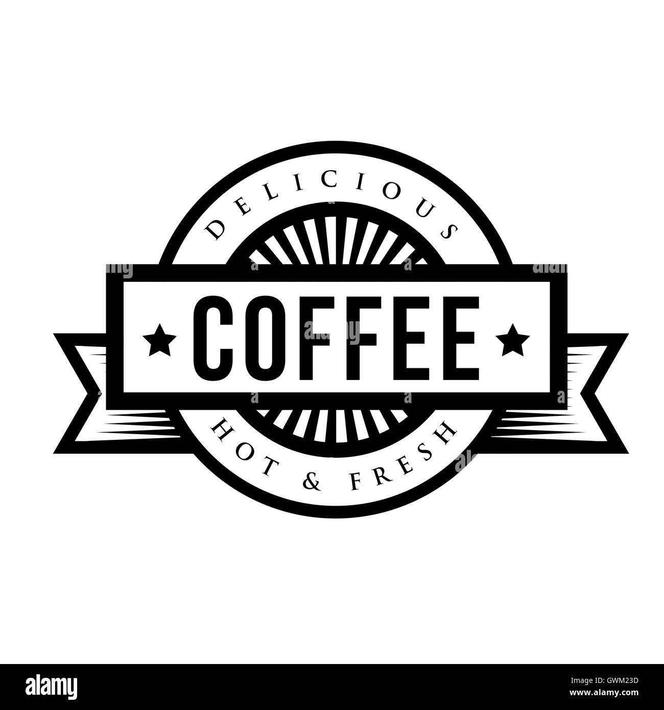 Signe ou logo café Vintage Illustration de Vecteur