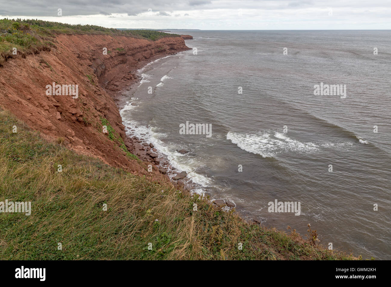 Plages et côtes de l'Île du Prince Édouard. Golfe du Saint-Laurent. Banque D'Images