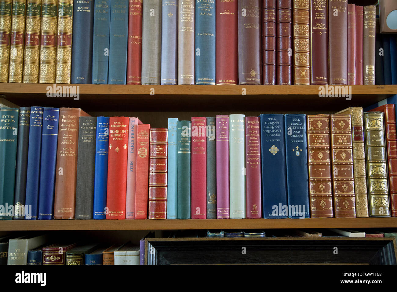 Abbaye d'Anglesey épines en bibliothèque dans la bibliothèque Banque D'Images