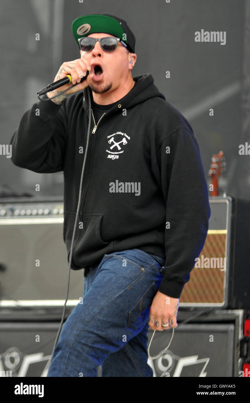 Rock sur la gamme 2016 comprend : Payable on Death Où : Columbus, Ohio, United States Quand : 21 mai 2016 Banque D'Images