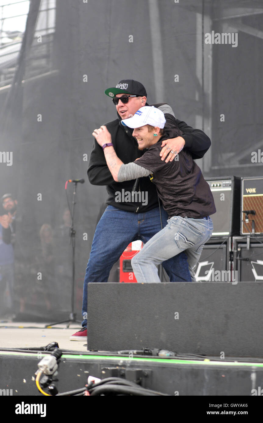 Rock sur la gamme 2016 comprend : Payable on Death Où : Columbus, Ohio, United States Quand : 21 mai 2016 Banque D'Images