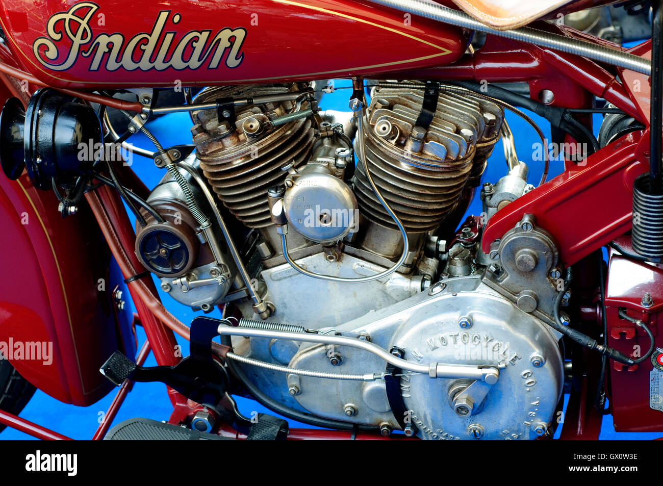 1930 Moto Scout indien. American Classic Motorcycle Banque D'Images