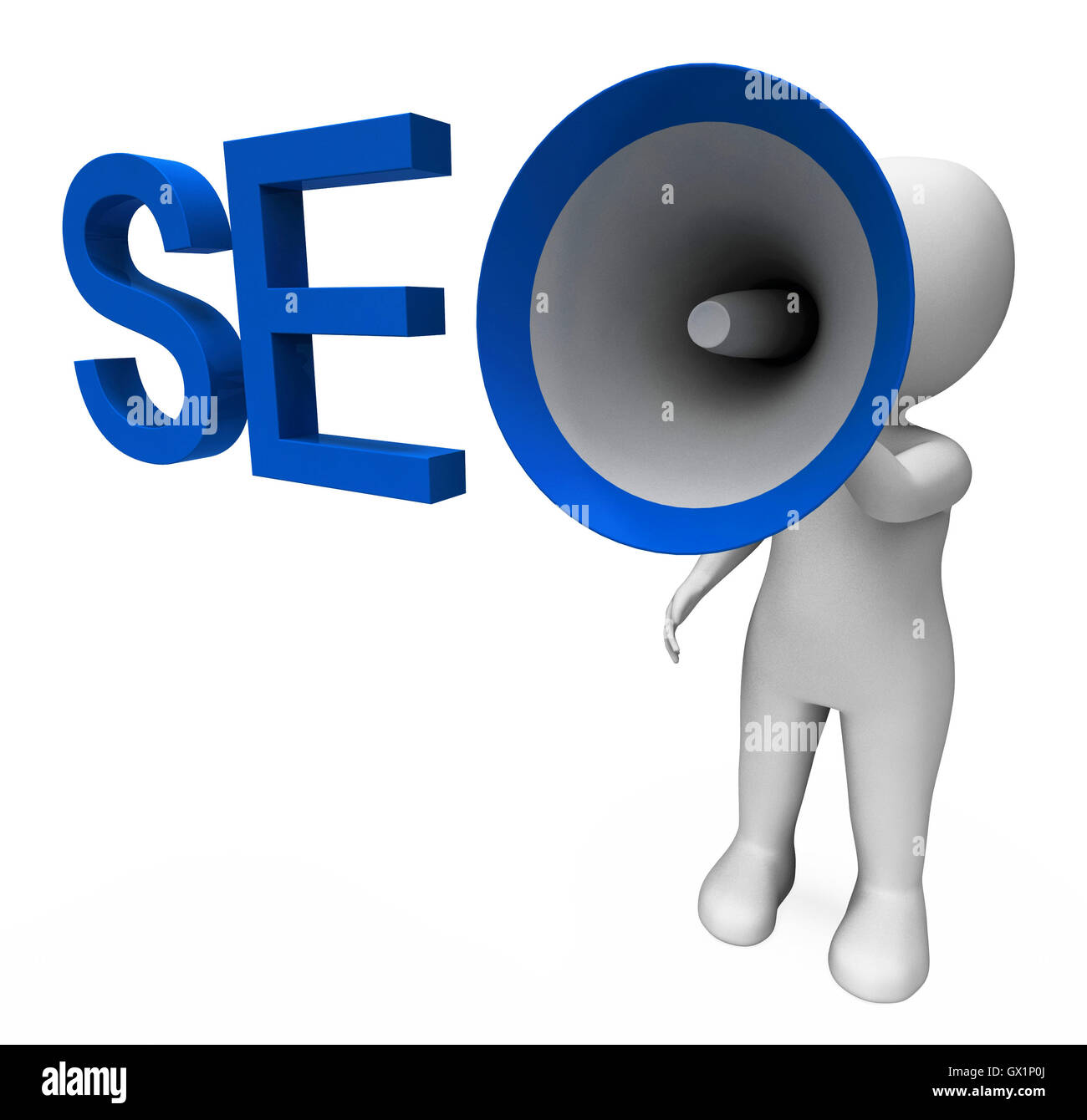 Montre porte-voix Seo Search Engine Optimization Web optimisés sur Banque D'Images