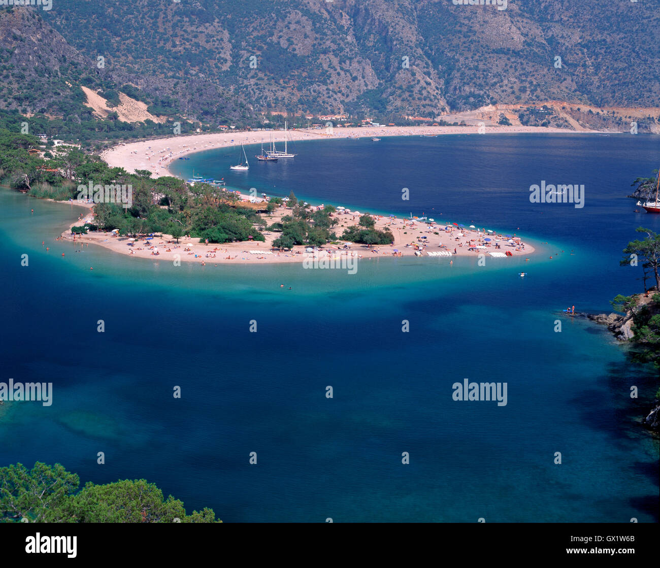 La lagune, Olu Deniz. près de Fethye, Turquie Banque D'Images