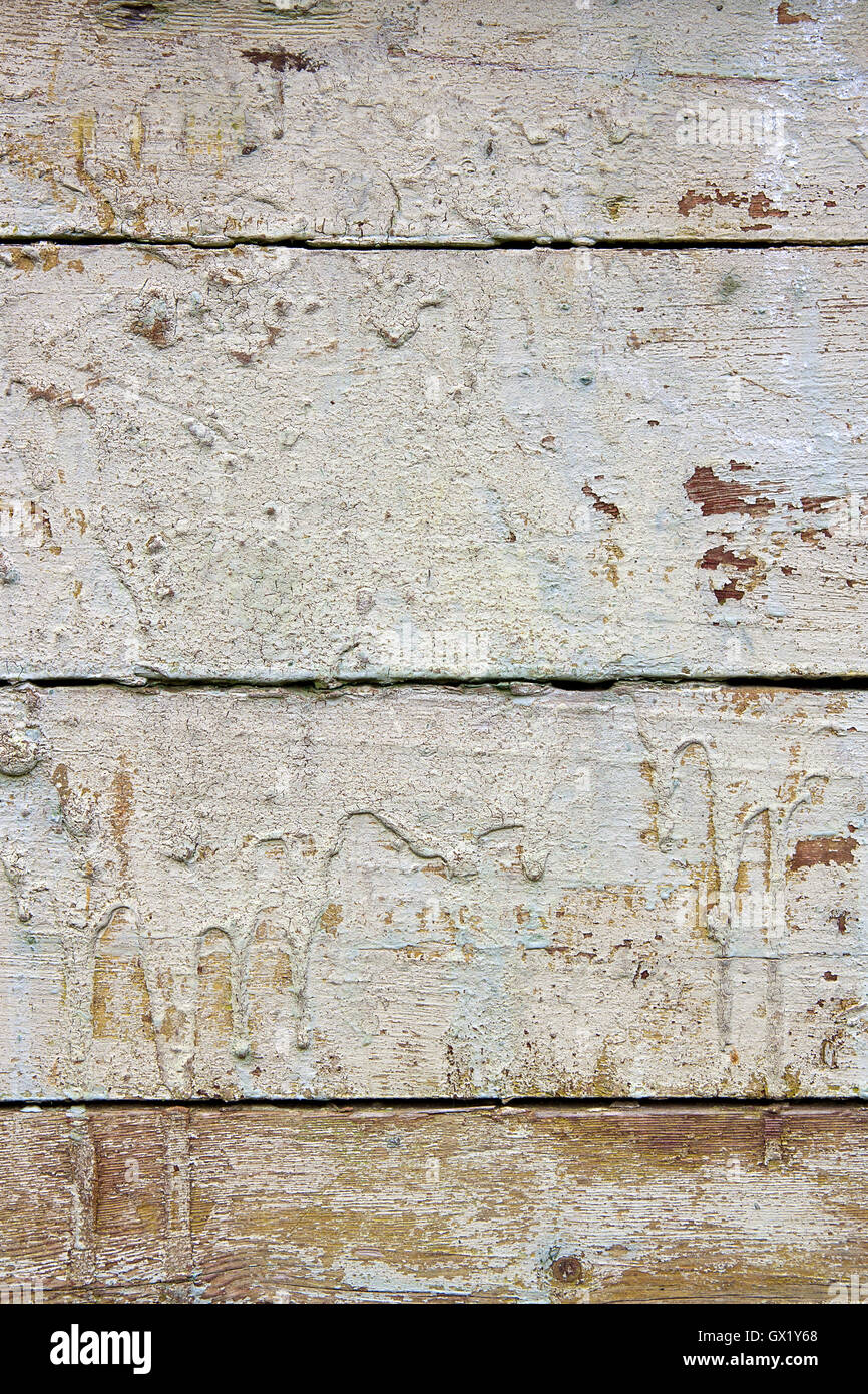 Texture bois avec peinture la couleur est arrachée. Peinture écaillée - texture de fond en bois. Banque D'Images