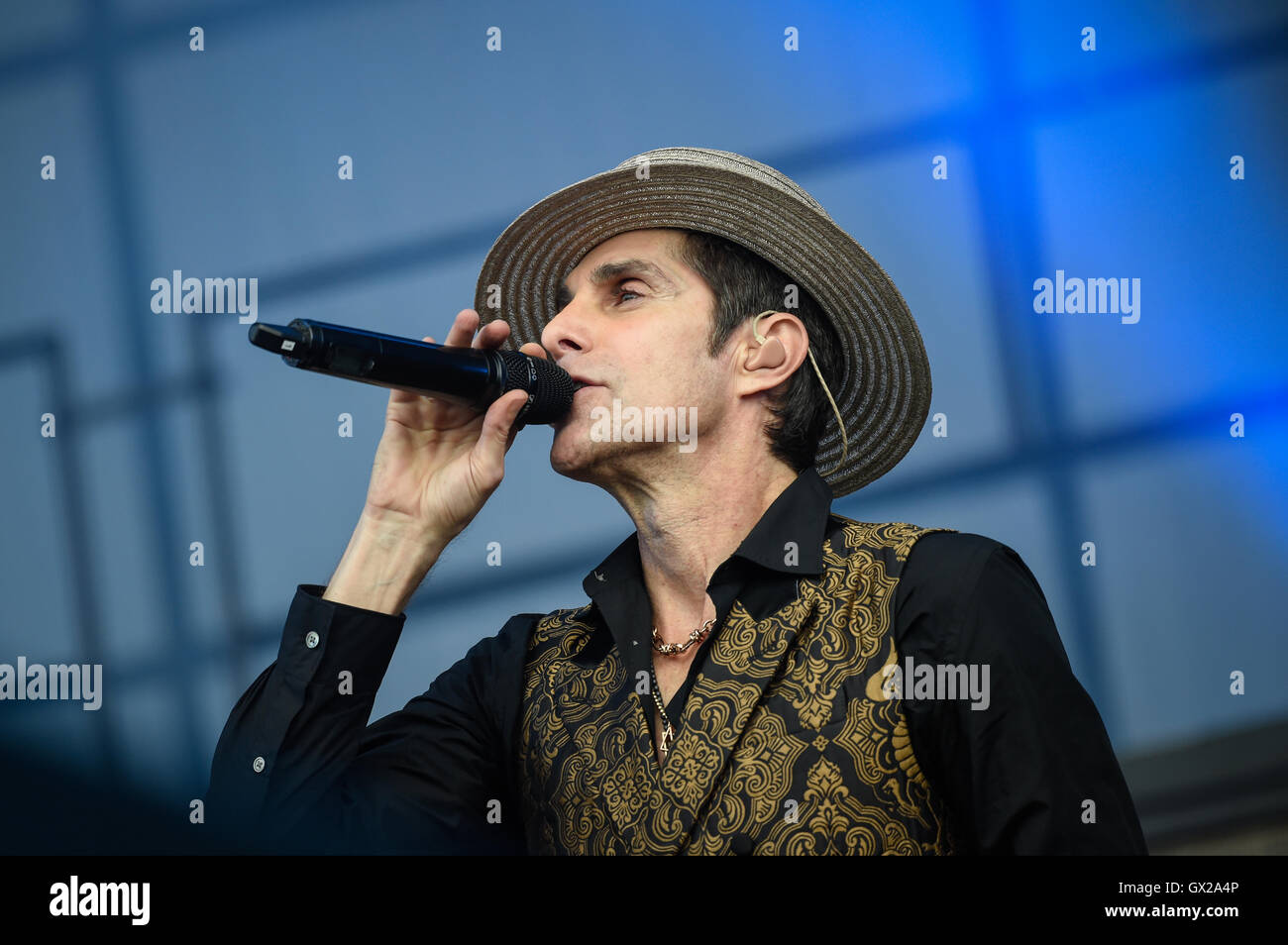 Download Festival - Jour 3 - Performances comprend : Perry Farrell, Janes Addiction Où : Donington, Royaume-Uni Quand : 12 Oct 2016 Banque D'Images