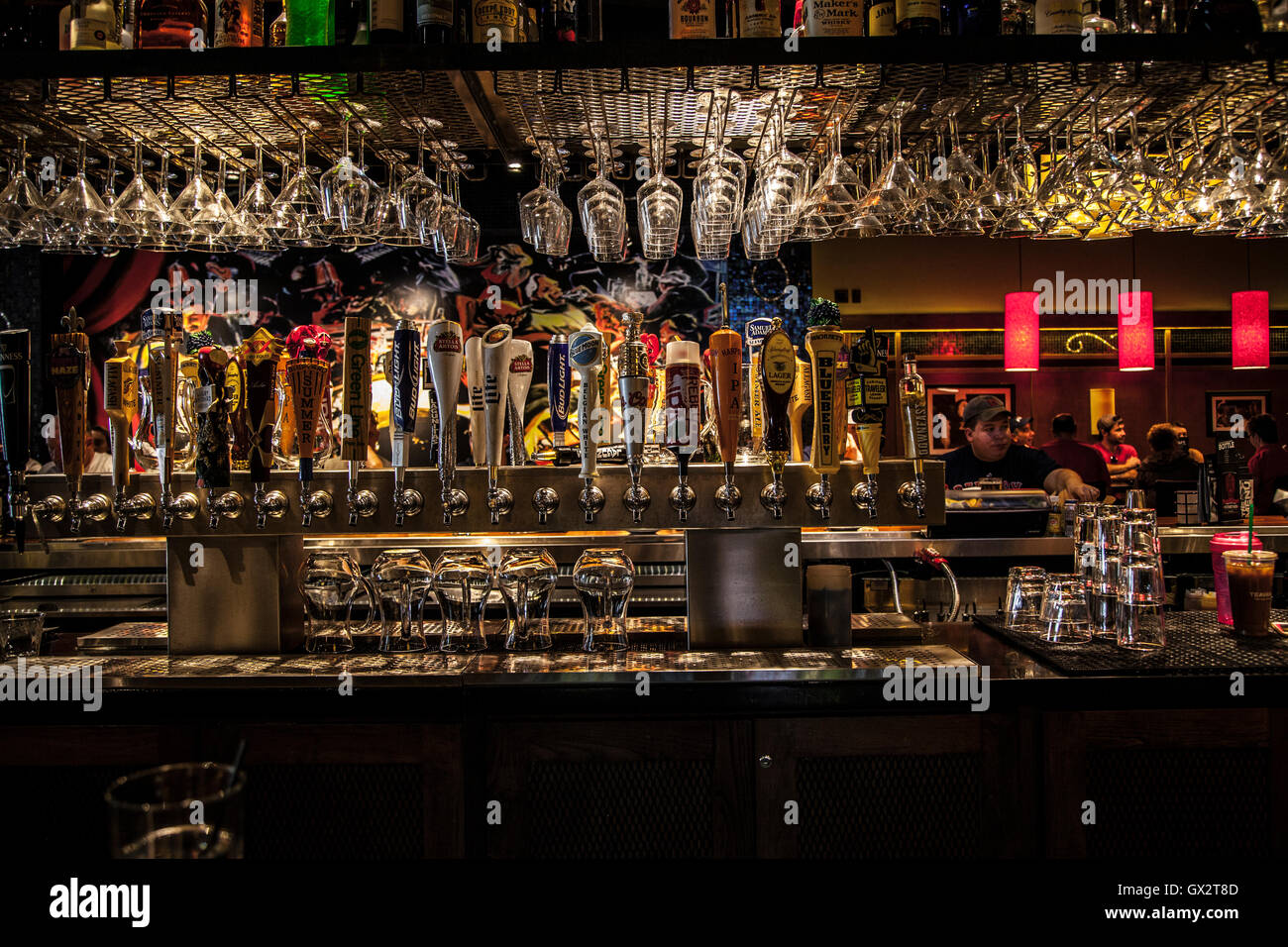 Intérieur de pub, pour la boisson et la socialisation, Boston Banque D'Images