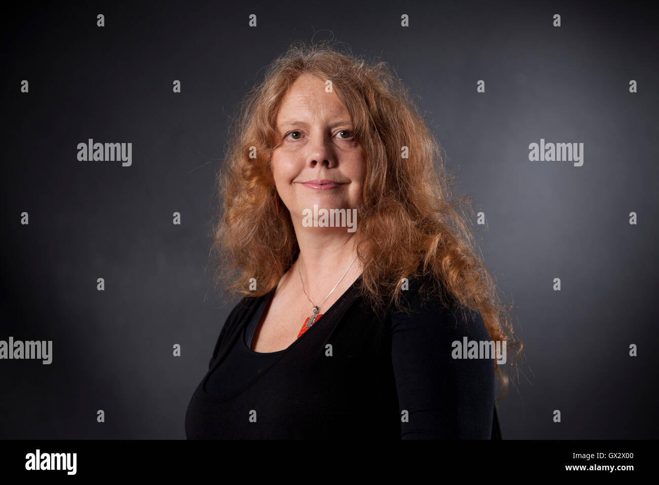 Lorna Gibb, l'écrivain écossais et conférencier, à l'Edinburgh International Book Festival. Edimbourg, Ecosse. 23 août 2016 Banque D'Images