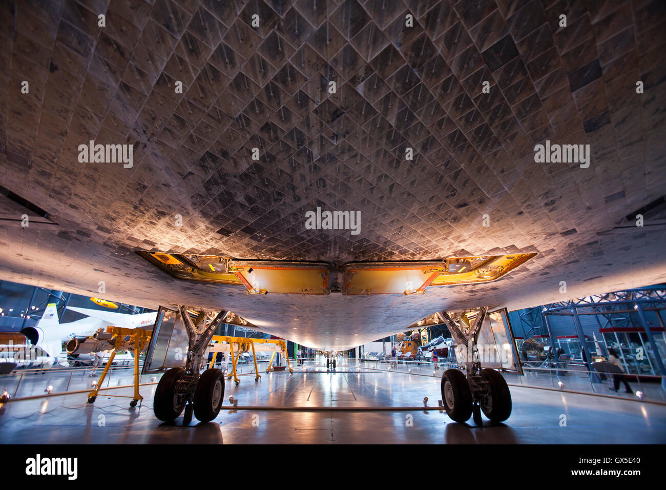 La navette spatiale Discovery à Udvar Hazy Banque D'Images