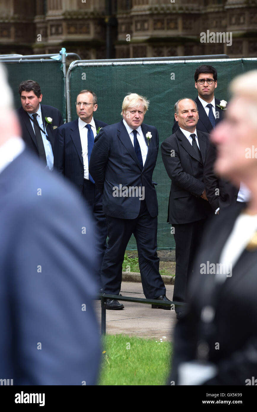 Jo Cox service commémoratif tenu à St. Margaret's Church, Westminster. Avec : Boris Johnson Où : London, Royaume-Uni Quand : 20 Oct 2016 Banque D'Images