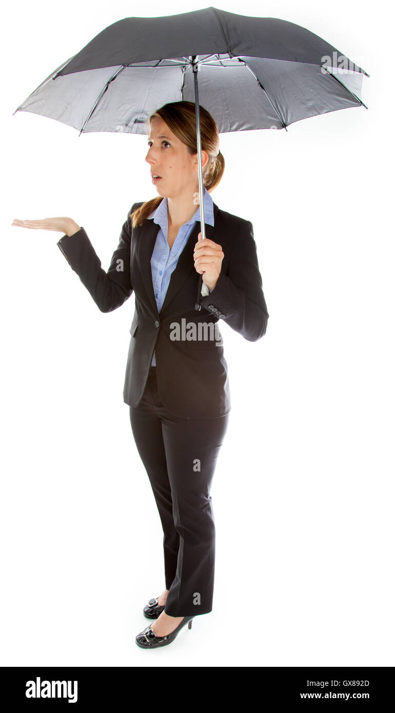 Belle caucasian girl in studio Banque D'Images