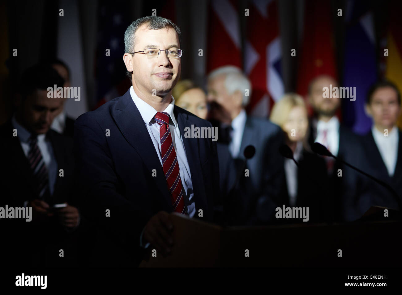 Discours de parti politique Banque D'Images