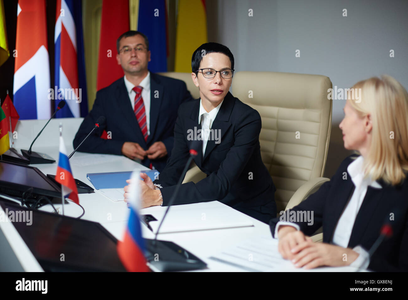 Débats électoraux Banque D'Images