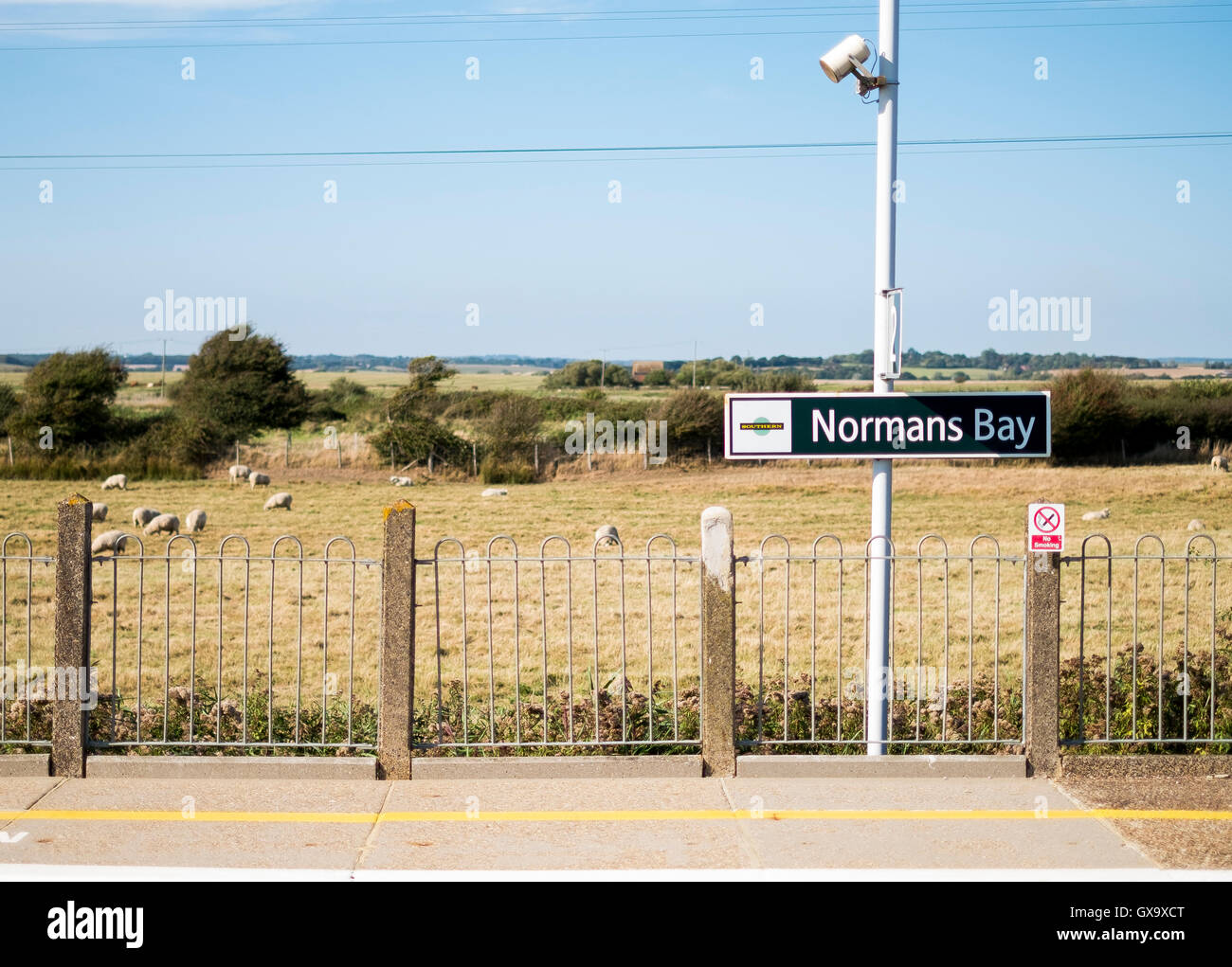 La gare la baie normands, East Sussex Banque D'Images