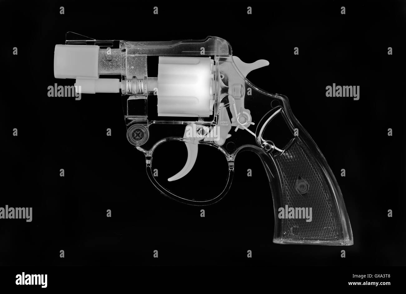 Style X-ray image d'un Colt Detective Special arme-jouet Banque D'Images