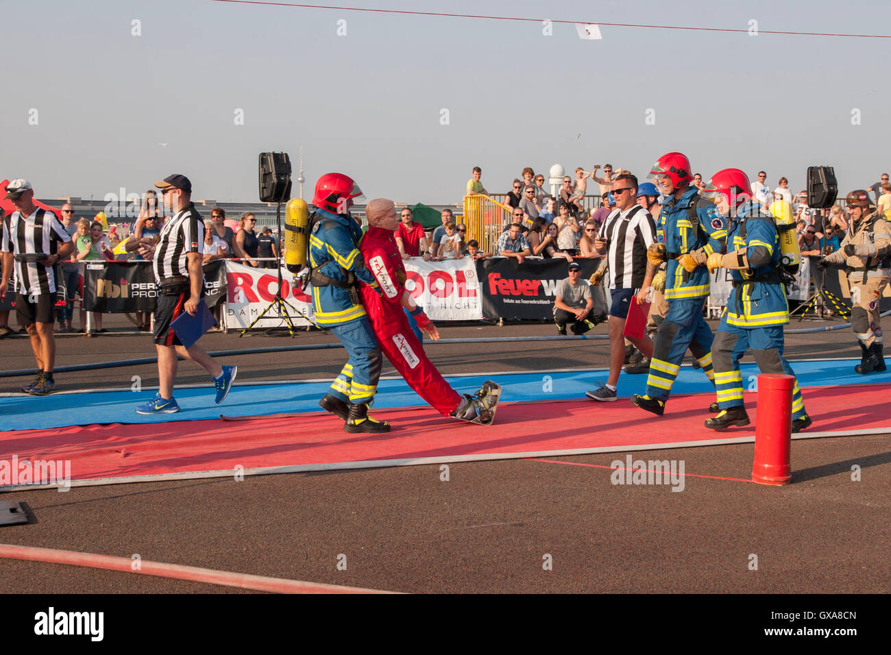 Firefighter Combat Challenge. Berlin, Allemagne. Banque D'Images