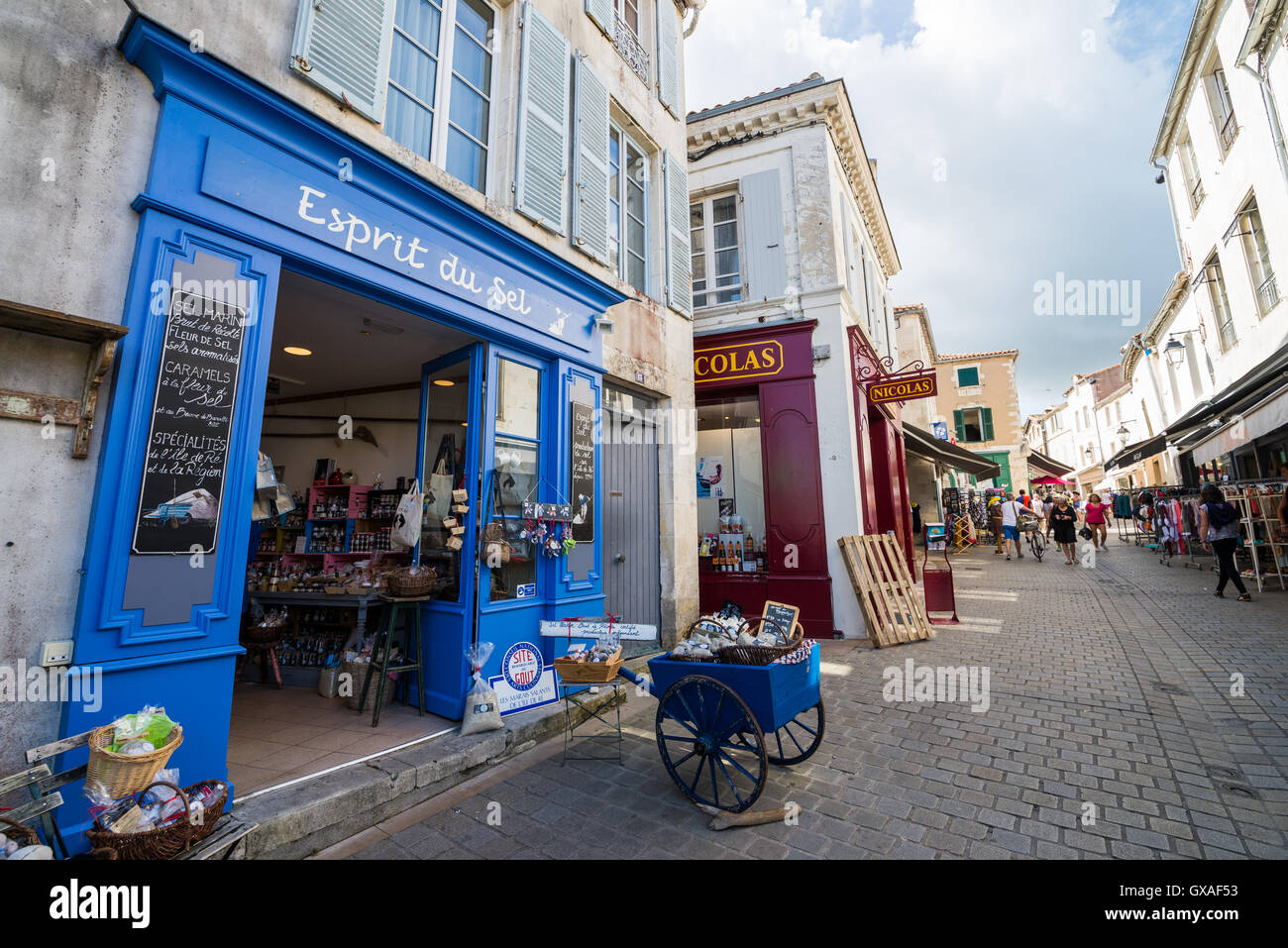 Boutique de souvenirs / Saint-Martin / Ile de Re Photo Stock - Alamy