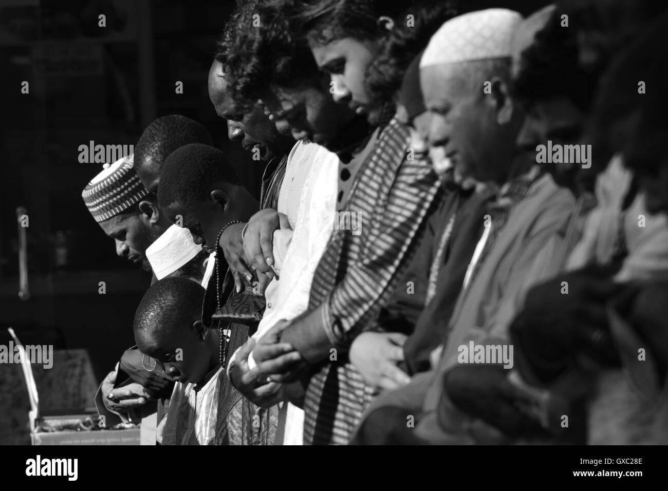 Les musulmans à Brooklyn célébrer Eid-al-Fitr dispose d''atmosphère où : Manhattan, New York, United States Quand : 06 Oct 2016 Banque D'Images