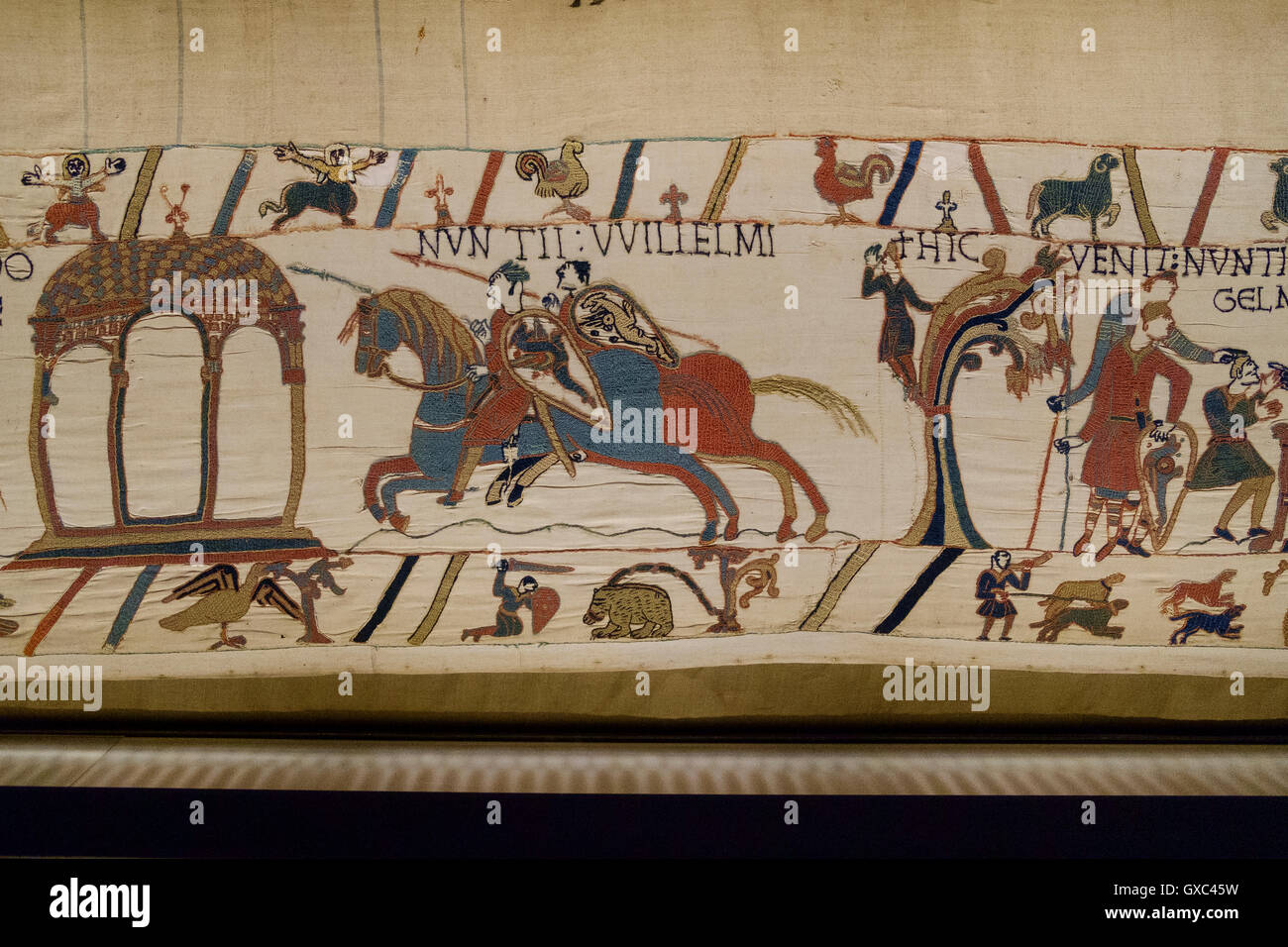 Tapisserie Des Bataille De Bayeux - Broderie Artisanale 175x70 Cm - Occasion
