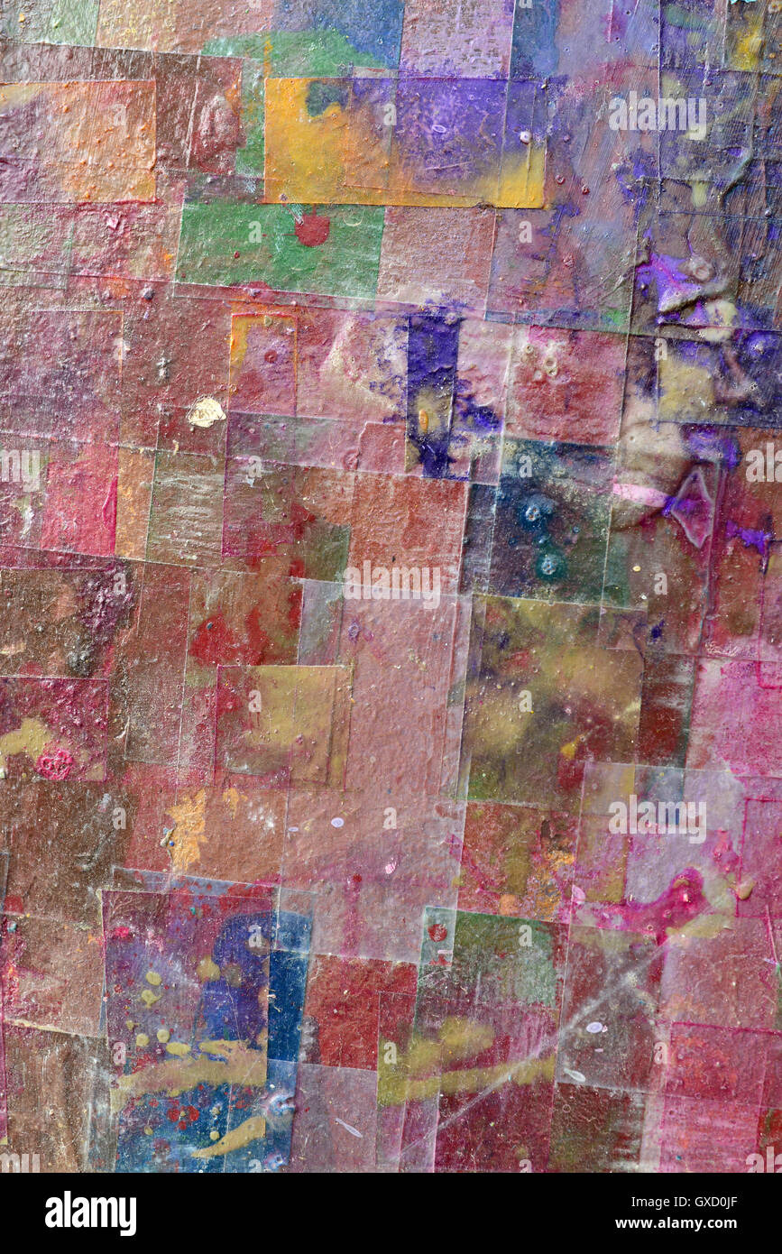 Tableau abstrait peinture de fond texture pattern art Banque D'Images