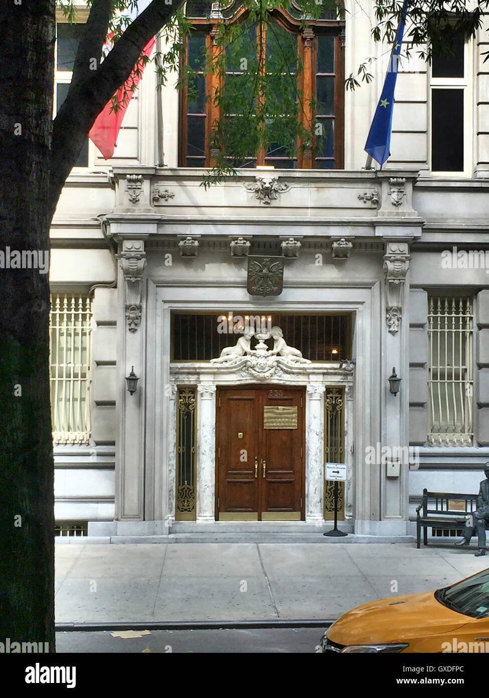 Consulat Général de Pologne, NYC Banque D'Images